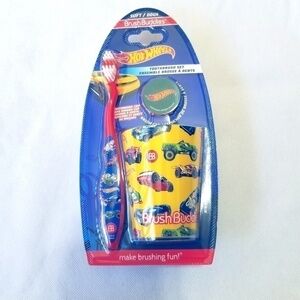 Hot Wheels Toothbrush Cap & Rinsing Cup